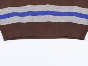 TAOP&ZA Primavera 2026, Nuevo Polo de Punto Holgado Informal con Bloques de Color y Rayas, Cuello en V, 5536012 - Product Image 6