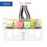 Omputer-panel frontal de 6,8/7,4/7,8 cm, carcasa de PC