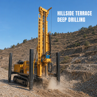 Foreuse rotative hydraulique complète sur chenilles de 800 m pour puits profonds – Machine de forage de puits d'eau pour projets de forage en profondeur
