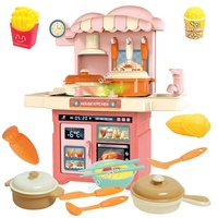 Ensemble de cuisine pour enfants amusant et raffiné à prix avantageux, jouet de jeu d'imitation, mini cuisine avec lumière
