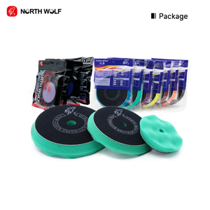 Almohadilla de Pulido para Detallado de Automóviles OEM de Alta Calidad, Material de Esponja Alemana, Patrón Ondulado, Almohadilla de Espuma Verde para Corte - Product Image 6