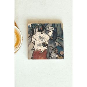 Ensemble de 9 sous-verres à pierre unique de la série Picasso pour usage promotionnel - Product Image 1