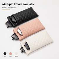 Étui à lunettes portable double couche en cuir PU pour lunettes de soleil et lunettes de vue