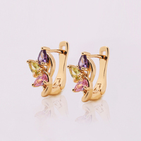 Anting-anting grosir bijouterie bisuterias anting-anting zirkonia kubik wanita anting-anting CZ wanita hadiah populer baru 100%