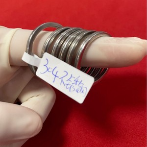 Anillos para Llaves de Acero Inoxidable 304, Circulares y Planos, Accesorios Duraderos para Llaveros - Product Image 3