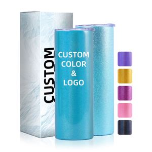 Double Wall Straight Stainless Steel Thermos <b>Flask</b> Skinny Tumbler Cups Sublimation 20 Oz Thermal Coffee Cup With Straw - Product Image 1