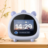 Réveil vocal intelligent IA de bureau, gestionnaire de temps à commande tactile et minuteur Pomodoro rechargeable avec fonction multilingue