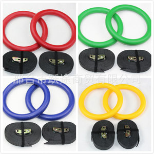 Anneaux de gymnastique Leap 28 mm en ABS avec sangle en nylon, équipement de fitness extérieur - Product Image 4