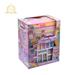 Set de Diseño de Joyas con Cuentas <span class=keywords><strong>para</strong></span> Niñas, con 2 Cajones, Juguete <span class=keywords><strong>para</strong></span> Hacer Pulseras y Collares, Kit de Cuentas <span class=keywords><strong>para</strong></span> <span class=keywords><strong>Manualidades</strong></span> <span class=keywords><strong>para</strong></span> Niños - Product Image 1