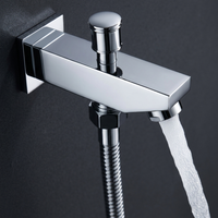 Système de douche LED de luxe 5 fonctions avec haut-parleur Bluetooth, cascade, fixation au plafond, ensemble de pommeaux de douche chromés