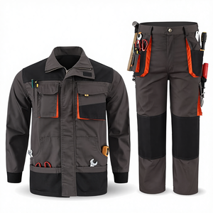 Tuta <span class=keywords><strong>da</strong></span> <span class=keywords><strong>Lavoro</strong></span> Resistente in Poliestere per <span class=keywords><strong>Uomo</strong></span>, Multi-tasca, per Riparazioni Auto, Rinforzata, per Lavori Pesanti, Primavera-Autunno - Product Image 1