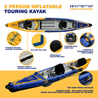 Spatium, bateau à rames de haute qualité personnalisé pour 2 personnes, prix d'usine, canoë-kayak, bateau de pêche, canoë-kayak pour sports nautiques