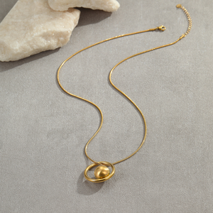 สร้อยคอไทเทเนียมทรงเรขาคณิตสไตล์ยุโรปและอเมริกา ไม่ลอก ไม่ดำ ดีไซน์เฉพาะตัว ระดับไฮเอนด์ ทำจากสแตนเลส - Product Image 3