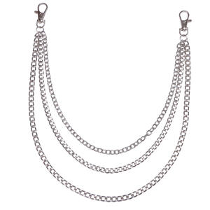 Cadena de pantalón multicapa dorada de aleación de zinc, estilo hip hop, para uso diario. - Product Image 4