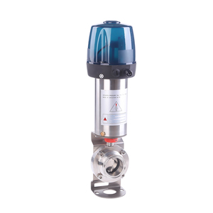 Válvulas Higiénicas Neumáticas de Acero Inoxidable de Grado Sanitario Tri Clover con Cabezal de Control Eléctrico de 24V CP-BV-660 - Product Image 3
