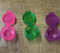1g 3g 5g 10g Pot en plastique rabattable à charnière pour emballage de concentré Conteneur récipient distributeur en plastique PP