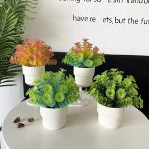 Plantes vertes artificielles Fuyu Collection, 23 cm, en plastique, décoration intérieure, ornement pour salon. - Product Image 1