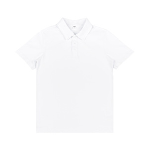 เสื้อโปโลผ้าฝ้ายสีพื้นแขนสั้นสำหรับใส่ทุกวัน สีเหลืองทราย สีขาว สีดำ - Product Image 2