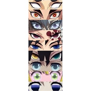 Ciondolo con Striscia Oculare di Demon Slayer, Portachiavi in Acrilico Anime con Mio <span class=keywords><strong>Moglie</strong></span>, Zenitsu, Juro, Kanroji - Product Image 2