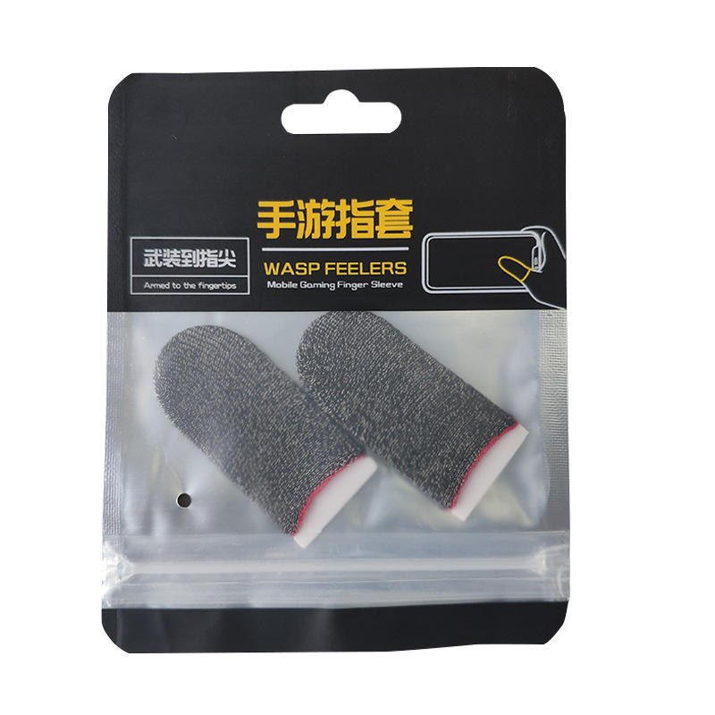 เส้นใยเงิน: สีดำพร้อมตะเข็บเย็บสีแดง