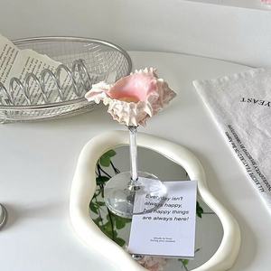 Creativo Vintage pintado a mano para copas de champán y helado Nicho Natural Conch Metal reutilizable y lindo diseño - Product Image 3