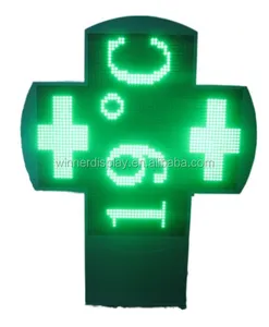 Venta caliente P10 Módulo <span class=keywords><strong>Us</strong></span> <span class=keywords><strong>Leads</strong></span> Sign Indoor Green Led <span class=keywords><strong>Pharmacy</strong></span> Cross con su logotipo - Product Image 1