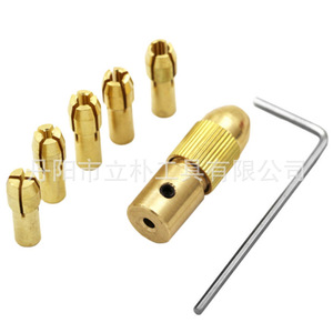 Kit de mandrin de perçage en laiton Li Pu, 0,5-3,0 mm, 3 mâchoires, tige droite, pour accessoires de perceuse - Product Image 5
