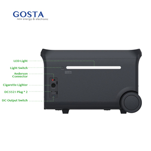 Générateur solaire portable GOSTA, station d'alimentation extérieure, alimentation 2,5 kWh 3000 W, batterie de secours d'urgence <span class=keywords><strong>rechargeable</strong></span>, LED UPS - Product Image 5