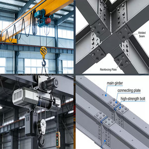 Grúa monoviga de 40t y 15m con gancho de elevación y polipasto eléctrico de doble viga - Calidad japonesa para el comercio - Product Image 3