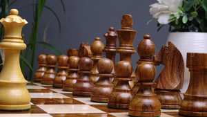 Wooden Chess Board Set Artisan Crafted Solid Wood Chess Game Board for Educational Play Home Decoration and Competitive Chess - Product Image 4