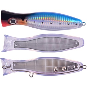 Leurre dur de pêche, leurre <span class=keywords><strong>popper</strong></span> flottant pour la pêche en eau salée, gros gibier, accessoires de pêche, leurre de pêche artificiel dur - Product Image 3