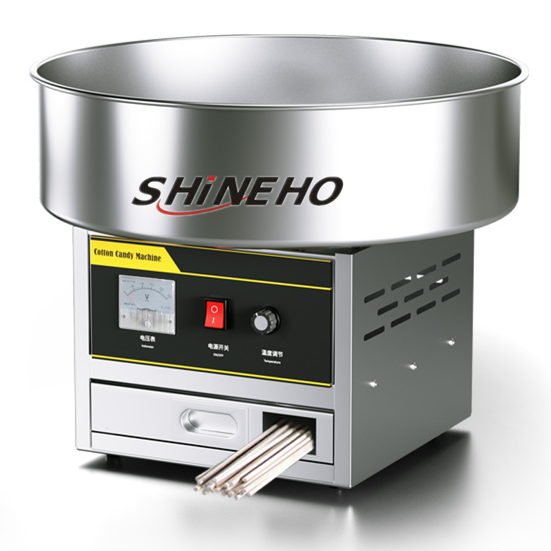 Shineho Шанхай машина для производства хлопчатобумажных конфет с тележкой дешевый производитель хлопчатобумажных конфет