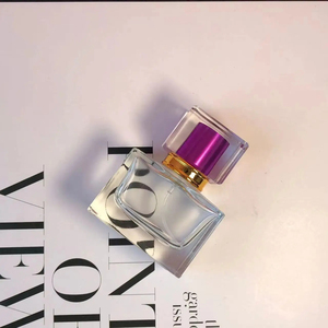 Wholesale 30ml 50ml Clear Square Glass Perfume <b>Bottle</b> Custom Luxury Empty Refillable with Colorful Lid for Fragrance Spray - Product Image 6