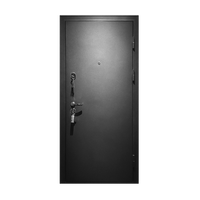 Porte d'entrée en acier moderne de style français double Skyland Security, revêtement en poudre, isolation thermique, garantie de 5 ans, utilisation hôtelière