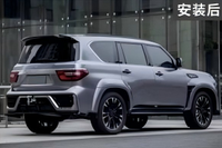 Kit complet d'accessoires extérieurs pour Nissan Patrol 2014-2021 Black Hawk – Kit de modification et amélioration pour portes-bagages et jupes latérales GT