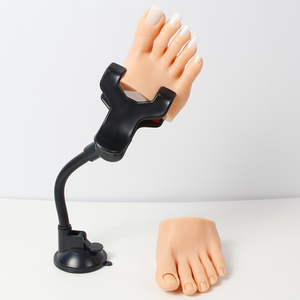 Pie de Práctica de Silicona con Abrazadera, Modelo de Exhibición Suave para Entrenamiento de Uñas, Pedicura y Manicura - Product Image 2