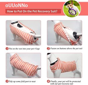Traje de recuperación quirúrgica <span class=keywords><strong>para</strong></span> perros, traje de recuperación <span class=keywords><strong>para</strong></span> heridas abdominales femeninas y masculinas, <span class=keywords><strong>chaleco</strong></span> anti-lamer <span class=keywords><strong>para</strong></span> las enfermedades de la piel - Product Image 6