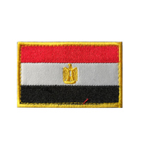 Patchs personnalisés brodés drapeaux de tous les pays d'Afrique, avec attaches auto-agrippantes, logos pour brassards, à coudre ou thermocollants