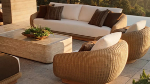 Sofá de Exterior de Teca y Cuerda, Moderno y Texturizado, para Jardín, Terraza, Villas de Lujo y Proyectos Hoteleros, Directo de Fábrica - Product Image 3