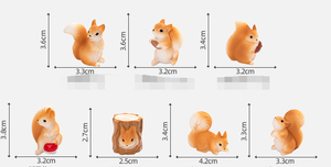 Statuette Realistiche di Scoiattoli 3D in Resina, Giocattoli Cartoon di <span class=keywords><strong>Animali</strong></span> Selvatici, Souvenir per Zoo e Parchi, Decorazioni da Giardino - Product Image 6