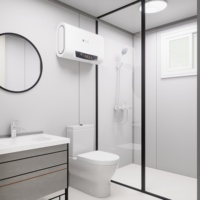 Toilette mobile de luxe portable avec séparation sec-humide, conteneur sanitaire préfabriqué, salle de bain, toilette