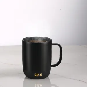 Tazza intelligente per il controllo della temperatura da 2, 10 once, tazza da caffè riscaldata controllata da App con una durata della batteria di 80 minuti e un Design migliorato, rame