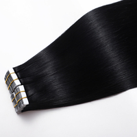 Extensions de cheveux humains en ruban adhésif de luxe 100% réelles 15A Remy Virgin Brazilian Raw, cuticules alignées naturellement, extensions en ruban adhésif invisibles