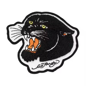 工場製シェニールタオルとファッショナブルな文字入りプロモーション刺繍パッチ、衣類用カスタム刺繍ロゴ、アイロン接着パッチ - Product Image 2