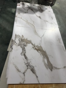Panel de <span class=keywords><strong>Pared</strong></span> Decorativo para Interiores y Exteriores, PVC 3D, para Decoración de Salas de Reuniones, Impermeable y Resistente al Fuego - Product Image 2