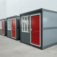 Conteneur pliable standard d'exportation de 20 pieds pour dortoir de chantier, assemblage rapide pour appartement et hôtel