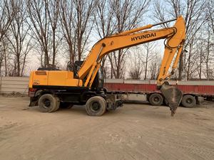 SecondHand HYUNDAI 210W-9 <b>Excavator</b> Original Hyundai210W Korea Powerful Enginelow Low Price <b>Used</b> hyundai 210w-7 Wheel <b>Excavator</b> - Product Image 3