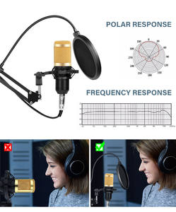 ไมโครโฟนพร้อมขาตั้งไมโครโฟนออโต้ทูเนตไมโครโฟนระดับมืออาชีพชิปเซ็ตเสียงสำหรับการบันทึกการเล่นเกมร้องเพลง YouTube - Product Image 4