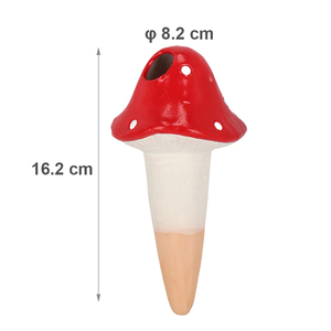 Esschert Design Abreuvoir pour plantes en terre cuite, épis d'agaric <span class=keywords><strong>mouche</strong></span> auto-arrosant en terre cuite, épis d'arrosage pour plantes champignons rouges - Product Image 4