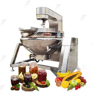 Commercial Double Layer Pot Steam Heating Custard Syrup Jam Paste Planetary Jacketed Kettle